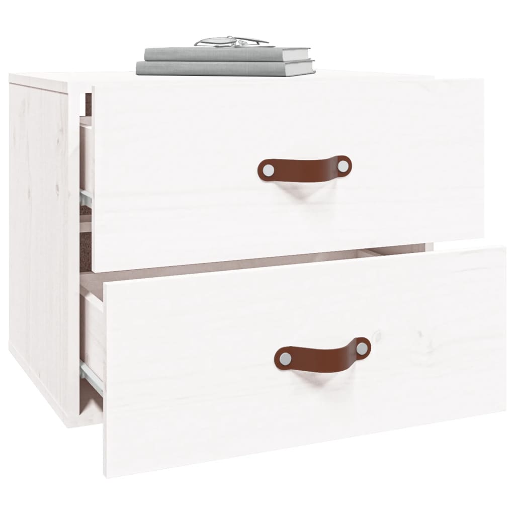Wall-mounted Bedside Cabinet White 50x36x40 cm